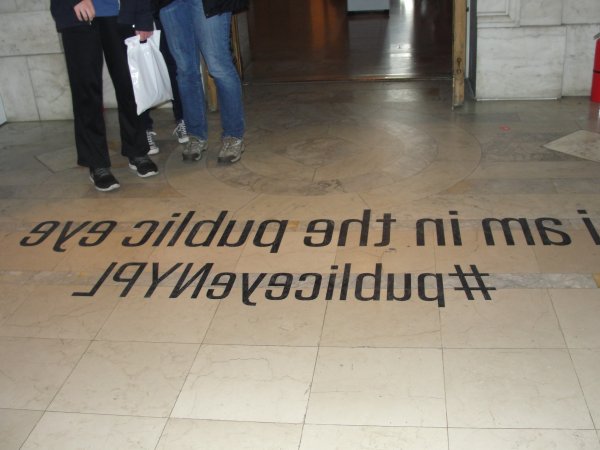 lettering on the floor