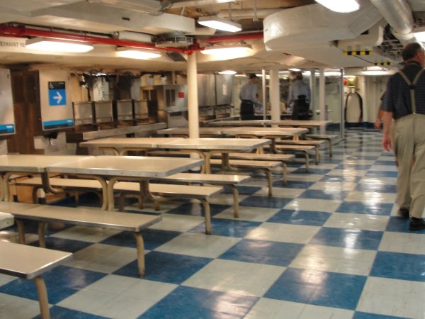 Tables in the galley