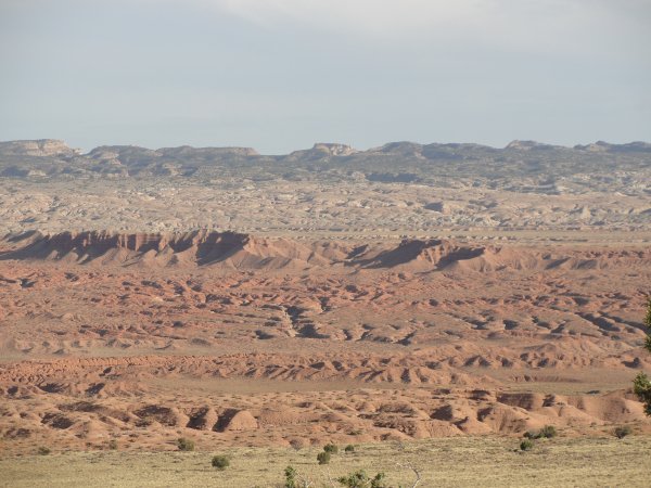 Red colored cliffs