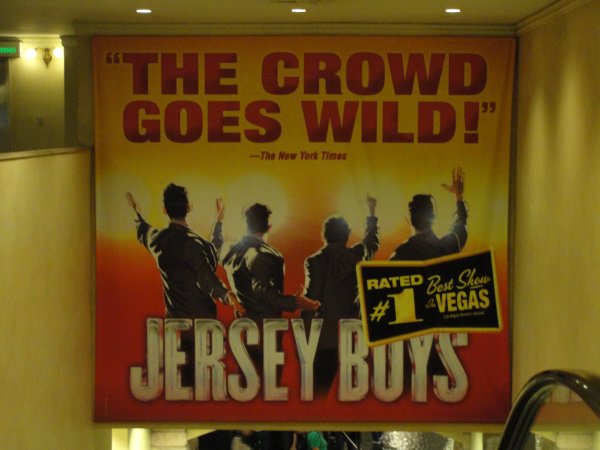 Banner advertising the Jersy Boys