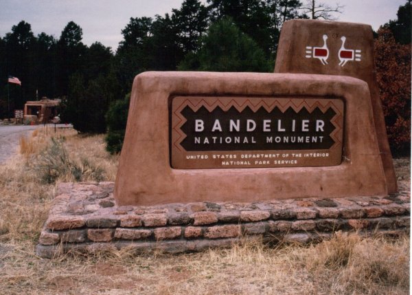 Entrance to Bandelier National Monument