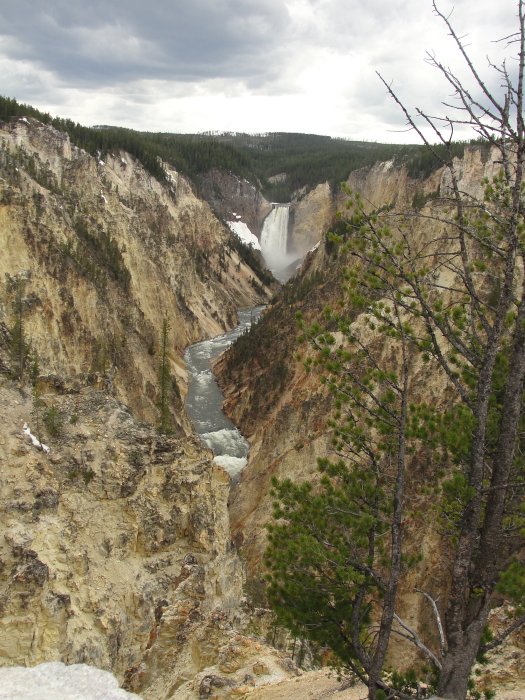 A picture of the canyon showing both falls.