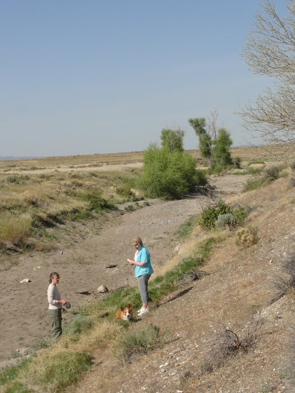 Lost river, a dry riverbed