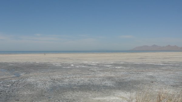 The salt lake.