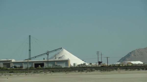 A salt "mine" on the outskirts of the flats