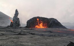 active spatter cone